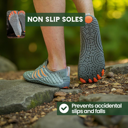 PrimalPulse Grey — High-Performance Barefoot Hiking Shoes